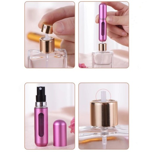 PERFUME ATOMIZER Флакон-дозатор для парфюмерной бирки 5 мл розовый матовый