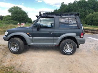 Hyundai Galloper Багажник на крышу с сетчатой ​​корзиной, платформой для палатки d-g4x4
