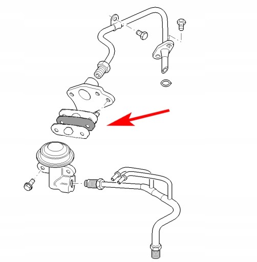 122 Прокладка EGR FORD MONDEO 1.8 2.0 16V 2.5 V6