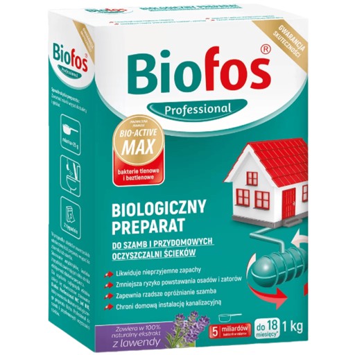 Порошок для подготовки септика BIOFOS BACTERIA 1кг + ЭКО WC ГЕЛЬ