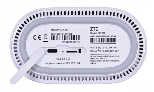 Стационарный маршрутизатор ZTE MC888 5G