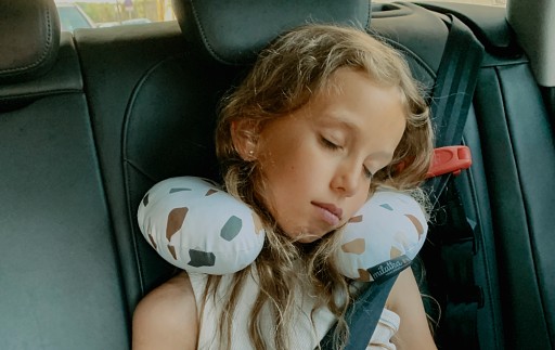 МИЛАЯ дорожная подушка ROGAL HEADREST премиум-класса из хлопка минки ПОДАРОК