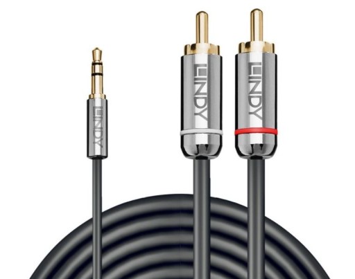 Kabel Jack 3,5mm 2xRCA Stereo Lindy Cromo 35336 5m