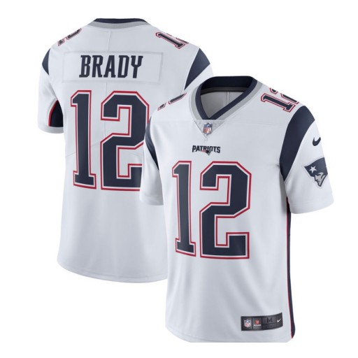 Мужская футбольная майка с вышивкой Patriots #12 Tom Brady, темно-синяя, 3XL