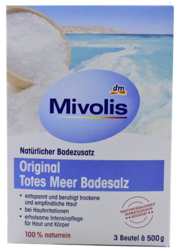 Mivolis Соль для ванн Мёртвого моря 1,5 кг.