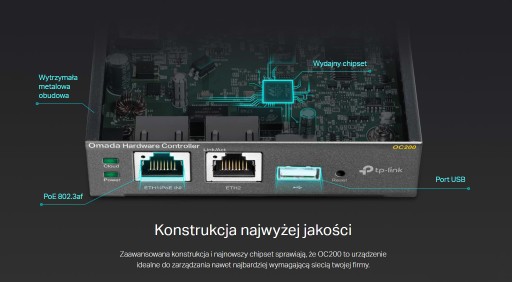 Контроллер TP-LINK Omada Cloud OC200 2xRJ-45 1xUSB