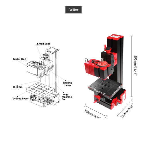 MINIATUROWA TOKARKA METALOWA WIERCENIE SZLIFOWANIE