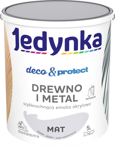 Single Deco&Protect Wood Metal 5л СВЕТЛО-СЕРЫЙ