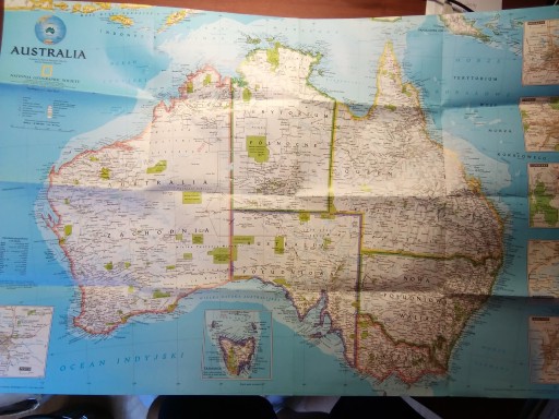Australia mapa National Geographic