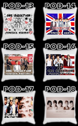 ПОДУШКА ONE DIRECTION + ПОДАРОК ​​НА ИМЕНИ ФАНАТЕЛЯ