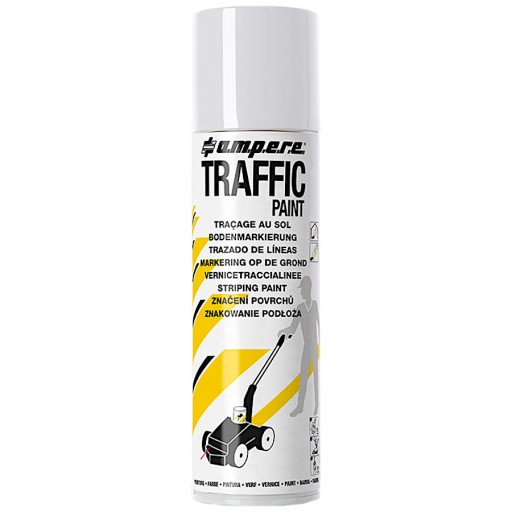 Дорожная краска для полос и линий 48х 500мл Traffic Paint AMPERE