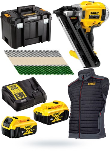 Гвоздозабиватель 18 В 2x5 Ач +500 ГВОЗДЕЙ DeWALT DCN692P2
