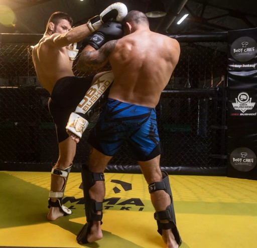 ЗАЩИТЫ ДЛЯ ГОЛЕНИ И НОГ HARD SHIN BUSHIDO MMA KICKBOXING K1 - XL