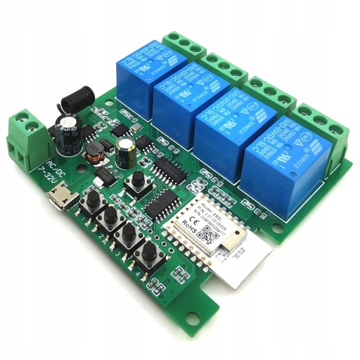 4-канальный DC 5-32 В без напряжения ZigBee + RF-контроллер
