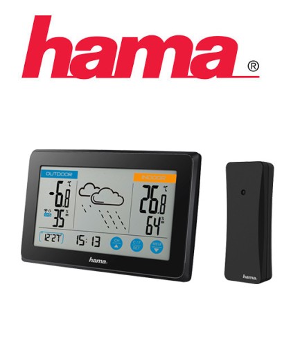 МЕТЕОСТАНЦИЯ HAMA TOUCH TOUCH + НАРУЖНЫЙ ДАТЧИК
