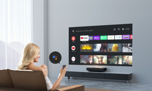 СГИМИ АУРА | Лазерный телевизор 4K со звуковой панелью Harman/Kardon |