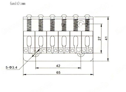M-ST-CR-065 Бридж для электрогитары
