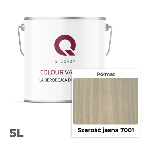 3IN1 Деревянный лак дополнительный Lazura Grey Light 7001 Semi -MATT 5L защитный