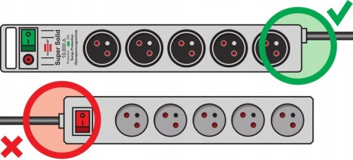 SUPER SOLID POWER STRIP 8 РОЗЕТОК КАБЕЛЬ 2,5 м ПЕРЕКЛЮЧАТЕЛЬ ПЕРЕКЛЮЧАТЕЛЬ ПРЕДОХРАНИТЕЛЬ 16A