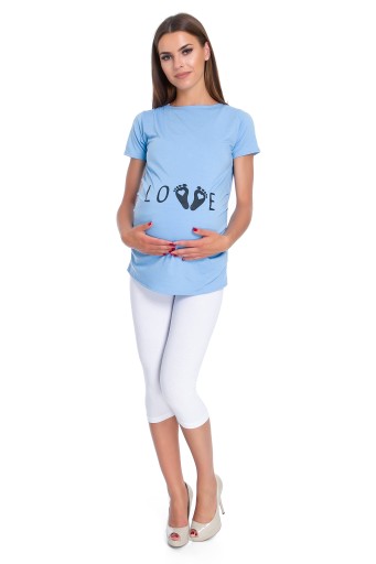ЛЕГГИНСЫ ДЛЯ беременных 3/4 ХЛОПКОВЫЕ ГЕТЕРИНКИ PREG34 2XL