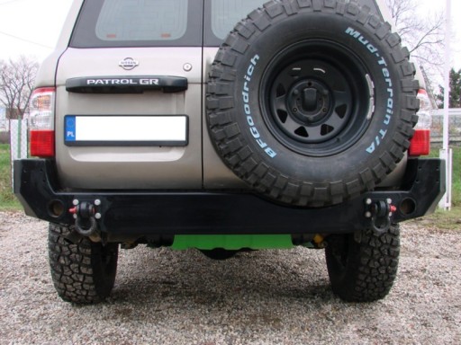 NISSAN PATROL Y61 GU4 СТАЛЬНОЙ ЗАДНИЙ БАМПЕР