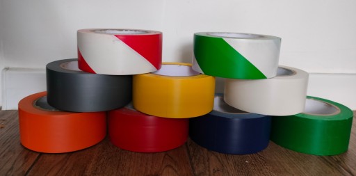 Taśma ostrzegawcza samoprzylepna czerwona 50mm/33 OZNACZENIOWA PAPER-TECH