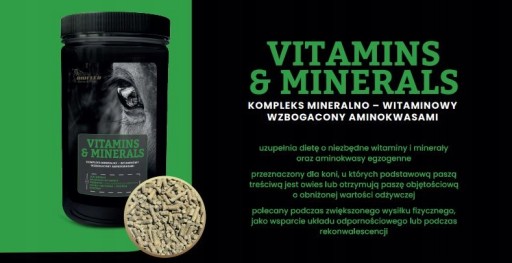 BIOFEED HORSE & PONY Добавка с витаминами и минералами для лошадей, гранулированная 1 кг