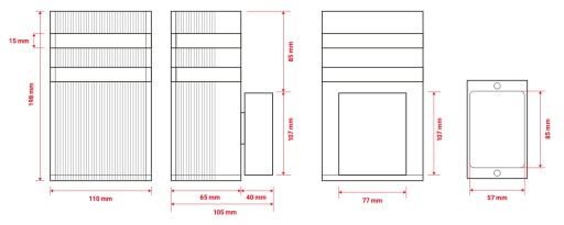 Настенный светильник для сада Led
