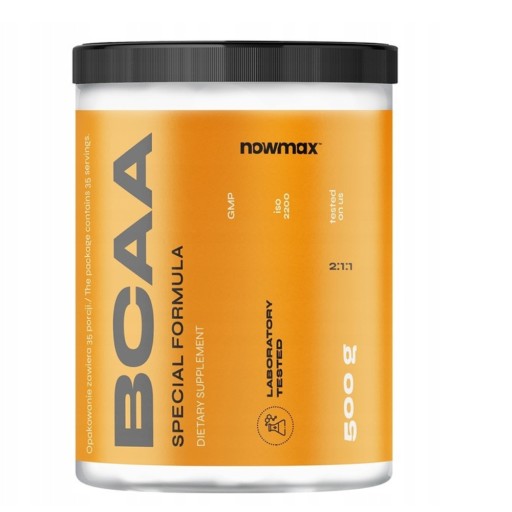 nowmax BCAA GLUTAMINA REGENERACJA AMINOKWASY 1000G