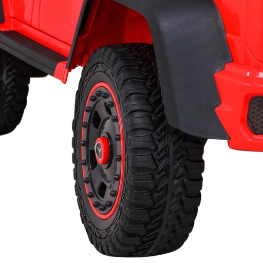 Mercedes G63 AMG Автомобиль на аккумуляторе Красный + Пульт дистанционного управления + 6 колес EVA + Free S