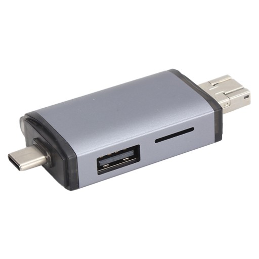 Адаптер для чтения карт OTG USB3.0 TypeC SD/TF 6в1 с