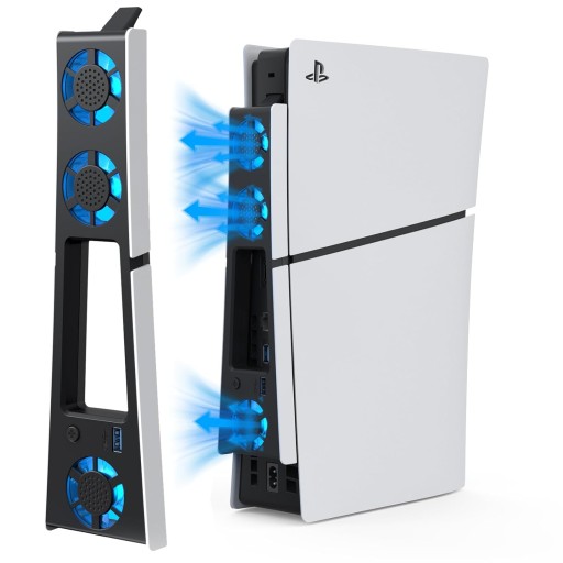 ОХЛАЖДАЮЩИЙ ВЕНТИЛЯТОР + USB ДЛЯ PLAYSTATION 5 SLIM 2023 PS5 Slim ОХЛАЖДАЮЩИЙ ВЕНТИЛЯТОР