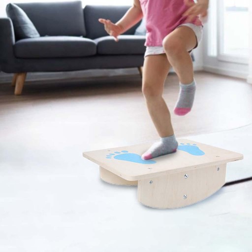 Drewniana deska do balansowania Zabawka sportowa Integracja sensoryczna Trening Fitness