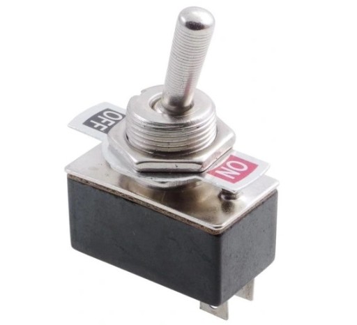 Переключатель KN3 - 1 ON - OFF 2pin 2pos металл(0323)