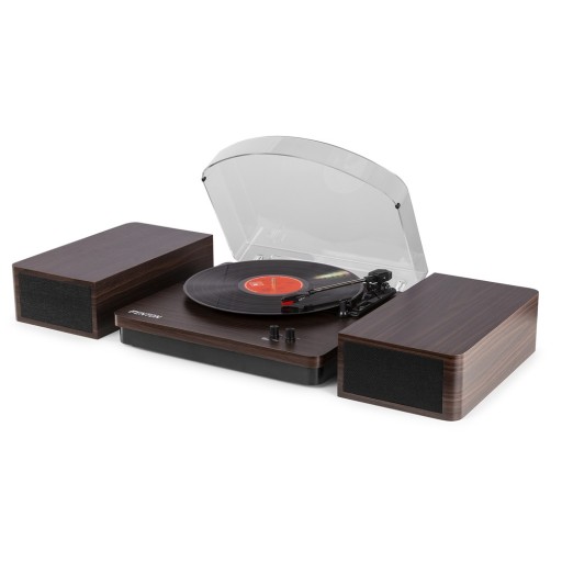 Проигрыватель проигрывателя Fenton RP168DW, сломанная крышка