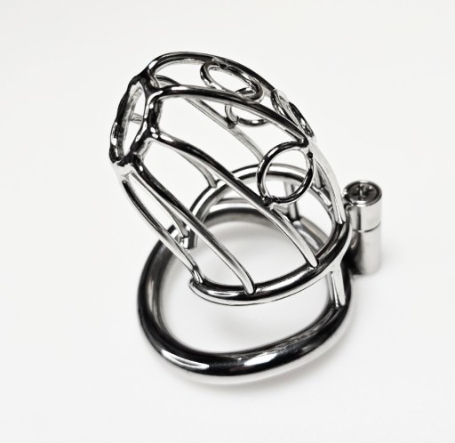 Stalowy pas cnoty, Chastity Belt klatka na penisa + Pasek