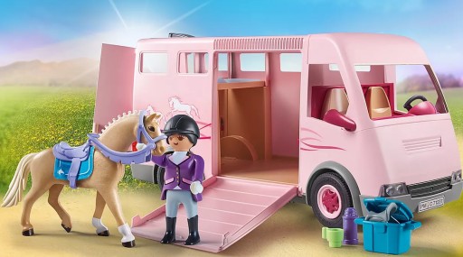 KLOCKI PLAYMOBIL Country 71237 Transporter koni