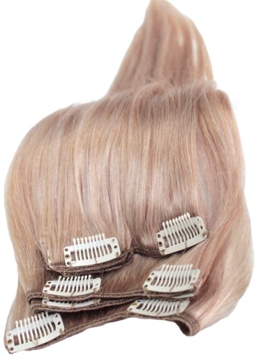 WŁOSY DOCZEPIANE CLIP IN 40cm NATURALNE MOVITO
