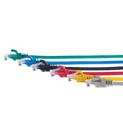 Patchcord RJ45, kat. 5e UTP, 0,25m, Netrack, czerwony