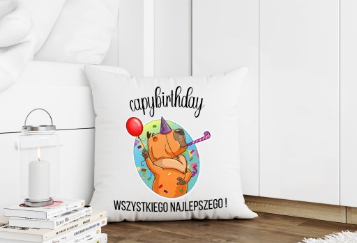 CAPYBIRTHDAY CAPYBIRTHDAY подарок на день рождения подушка