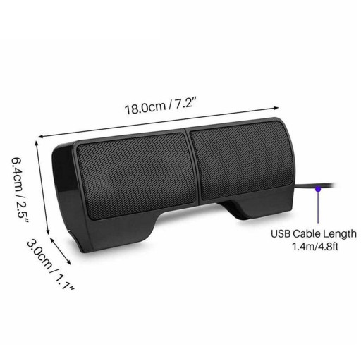 Głośnik komputerowy Mini USB z klipsem do gier stereo