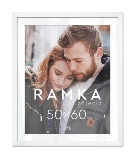 Белая фоторамка 60х50 см Рамка 50х60 см