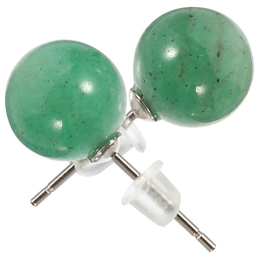 Классические винтажные серебряные серьги-гвоздики Jade Hoops