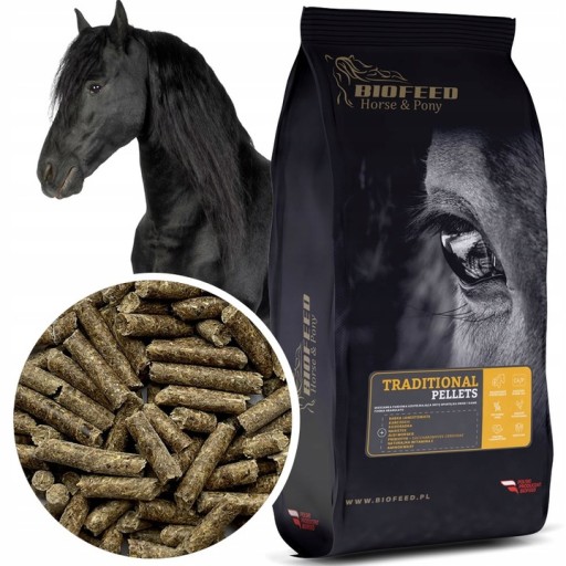BIOFEED HORSE&PONY Универсальные гранулы для лошадей, безовсяный корм, 25 кг