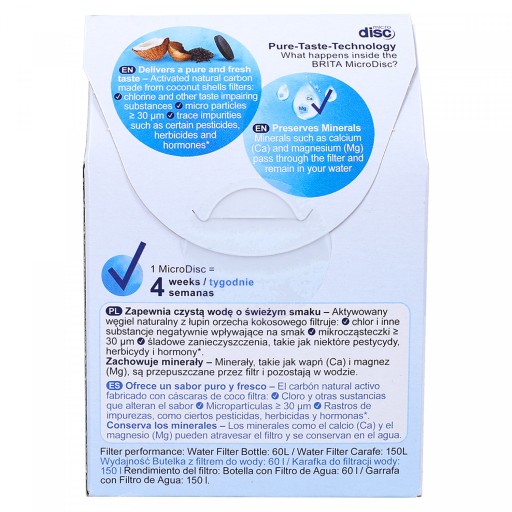Дисковый фильтр для воды Brita MicroDisc для бутылочек Brita Vital, 3 шт.