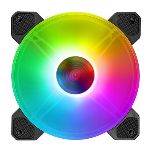 140-мм охлаждающий вентилятор с бесшумной RGB-подсветкой, маленький, 6-контактный, с бесшумной подсветкой, 3,6 Вт, 1 вентилятор