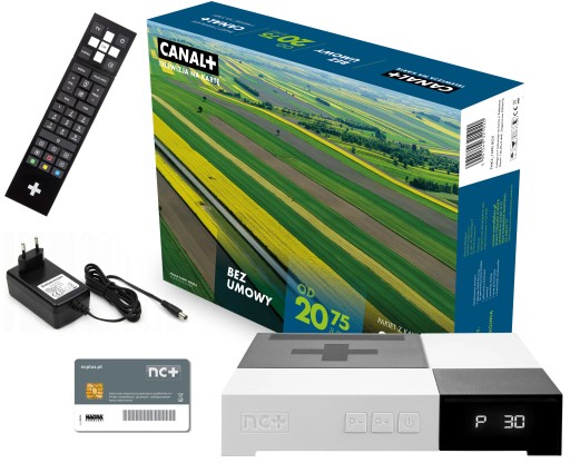 Декодер САТ-тюнер Предоплата CANAL+ 1 месяц Телевидение Карта пополнения счета без договора