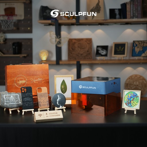 Новый настольный лазерный гравировальный станок SCULPFUN iCube Pro 5W Micro 10000мм/мин