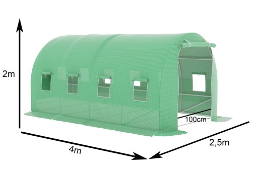 ФОЛЬГОВЫЙ САДОВЫЙ ТУННЕЛЬ 10м2 4x2,5x2 ТЕПЛИЦА PRIMAVEO UV-4 ФОЛЬГА + БЕСПЛАТНО
