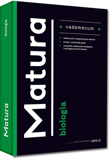 Vademecum Matura BIOLOGY 2022 Matura GREG